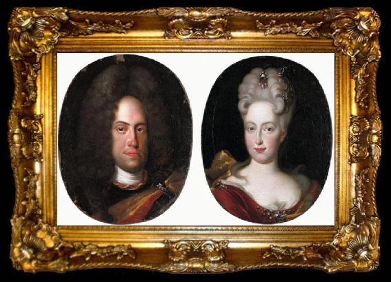 framed  Jan Frans van Douven Johann Wilhelm von Neuburg with his wife Anna Maria Luisa de